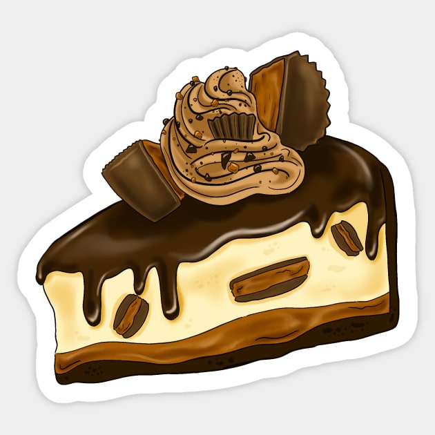 Peanut Butter Cheesecake Sticker by DesignByLeesh